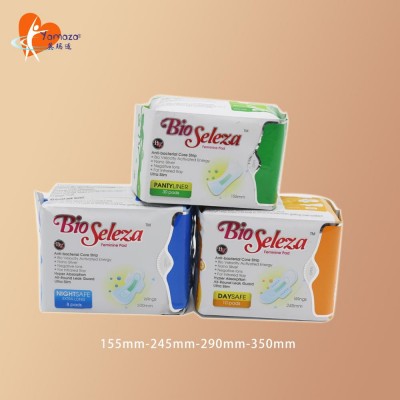 ultra thin negative ion sanitary napkin anion sanitary napkin sanitary pad from quanzhou